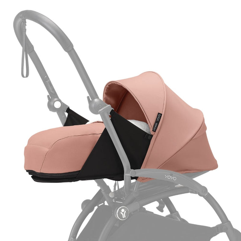 Stokke YOYO Newborn Pack 0+ Lie-Flat Bassinet with Mattress and Canopy, Ginger