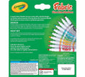 Crayola Fine Line Fabric Markers Permanent Assorted Colors 10 Count