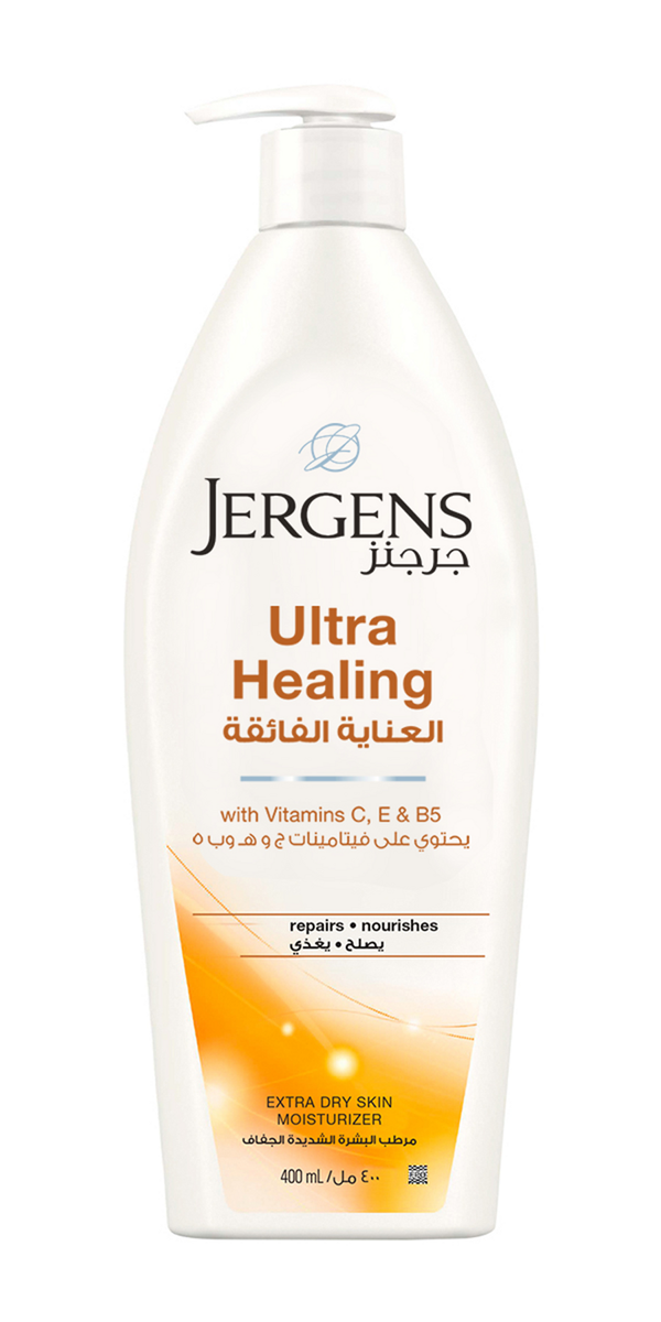 Jergens Ultra Healing Body Lotion Hydralucence Blend Vitamins C, E & B 400 ml