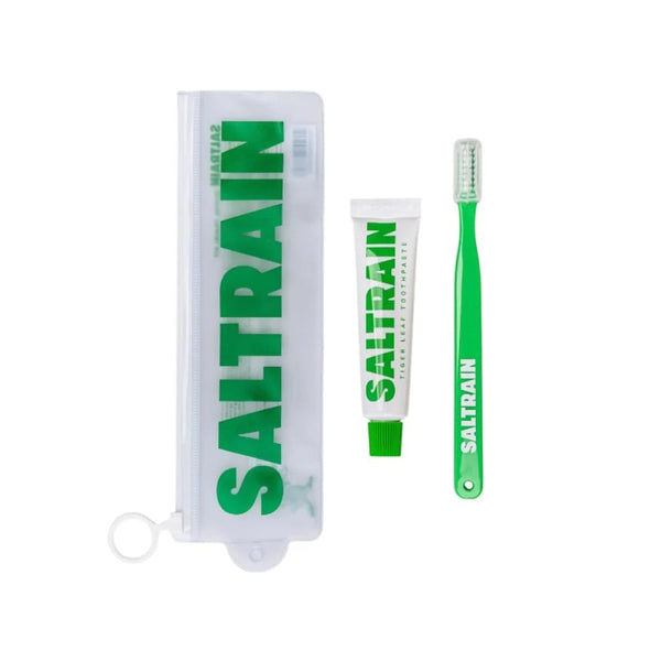 Saltrain Toothpaste & Toothbrush Tigerleaf Travel Kit