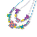 Melissa & Doug Created By Me Butterfly Wooden Bead Jewelry Kit, 120+ Beads, 5 Cords