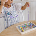 Melissa & Doug Created By Me Butterfly Wooden Bead Jewelry Kit, 120+ Beads, 5 Cords