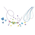 Melissa & Doug Created By Me Butterfly Wooden Bead Jewelry Kit, 120+ Beads, 5 Cords