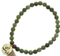 Min Maadan Alensan 33-Bead Green Jade Rosary, 6 mm, AL165602