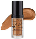 L.A. Girl Pro Coverage Illuminating Foundation Liquid Dewy Finish Vitamin C & E Warm Caramel 28 ml