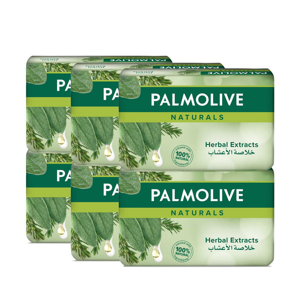 Palmolive Naturals Herbal Extracts Bar Soap Thyme & Rosemary 170g, 6 Bars