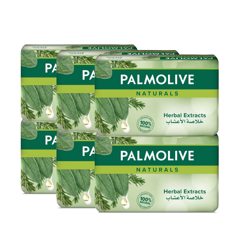 Palmolive Naturals Herbal Extracts Bar Soap Thyme & Rosemary 170g, 6 Bars