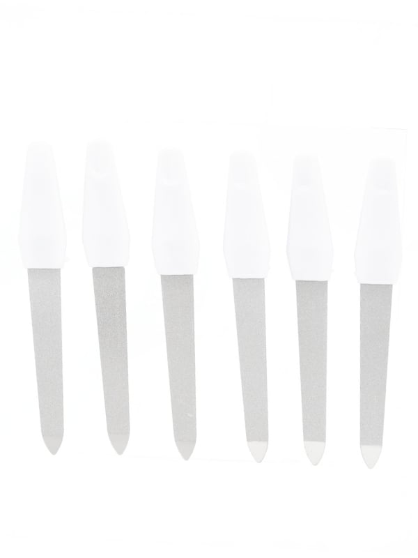 Salon System Nail Files Double-Sided Coarse and Fine Grit 6 Pieces