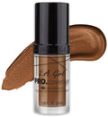 L.A. Girl Pro Coverage Illuminating Foundation Liquid Dewy Finish Vitamin E & C Coffee 28 ml