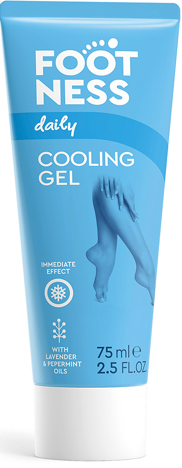 Footness Cooling Gel Peppermint Lavender Oils Menthol 75 ml