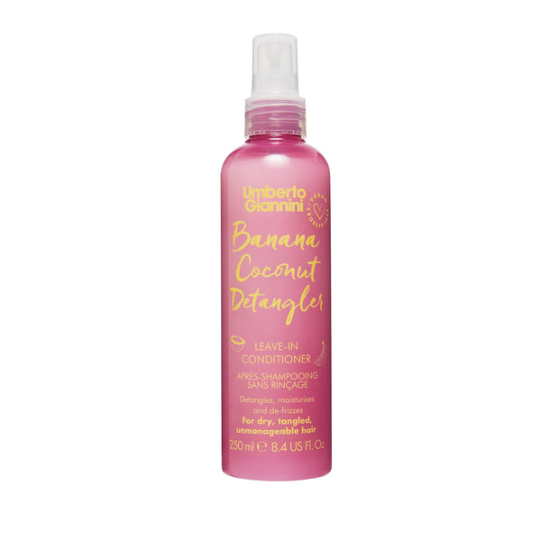 Umberto Giannini Banana Coconut Leave-In Conditioner Cream, Silicone-Free, 250ml