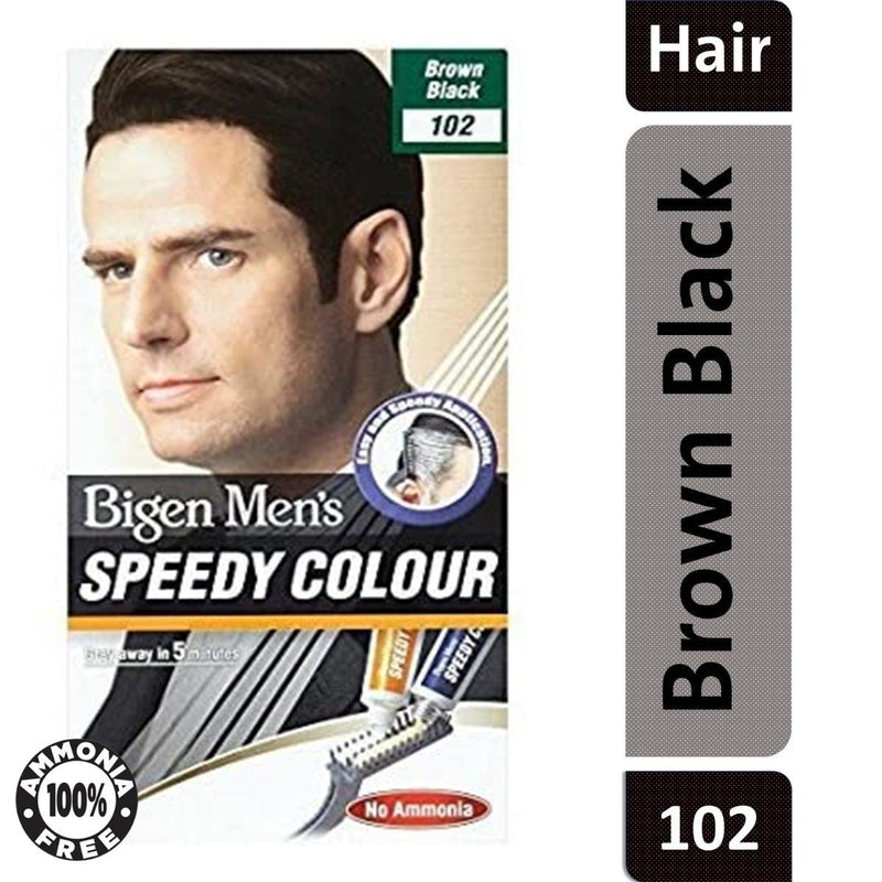 Men Speedy Hair Color Kit Speedy Conditioning Cream Brown Black 102