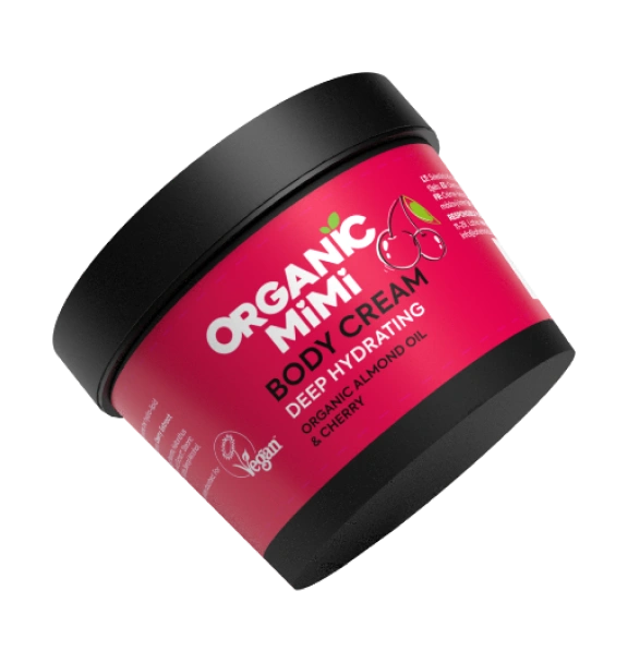 Organic Mimi Moisturizing Body Cream Almond Oil Cherry 100ml