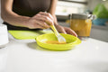 Nuvita Easy Eating Weaning Bowls Set, 2 Pieces, Green, BPA-Free