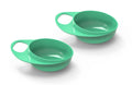 Nuvita Easy Eating Weaning Bowls Set, 2 Pieces, Green, BPA-Free