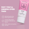 Moira Rose Jelly Hydrating Facial Primer Gel Formula Rose Water Arctic Wild Berries 20 ml