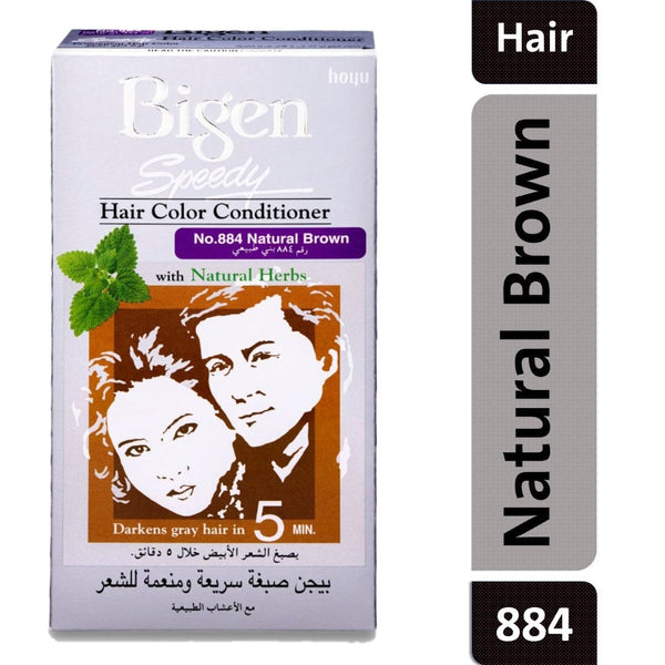 Bigen Hair Color Speedy Conditioner Hair Colour Kit Natural Brown 884