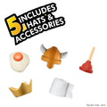 Among Us 8-Piece Crewmate Figure Collection, Pink Deluxe Box with 5 Accessories