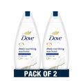 Dove Deeply Nourishing Body Wash Gel, Moisture Renew Blend, Original Fragrance, 500 ml x 2