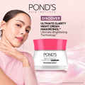 Pond's Bright Miracle Ultimate Clarity Night Cream, Brightening Vitamins, 50g