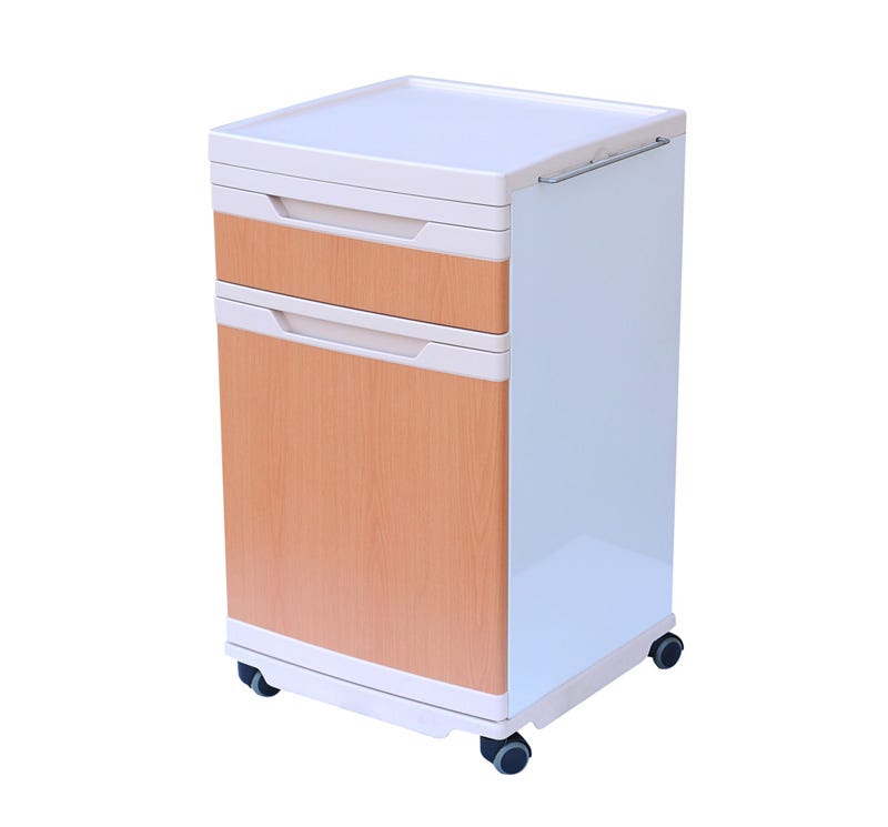 Medik Bedside Cabinet YA-B11 with Retractable Dining Table and Wheels