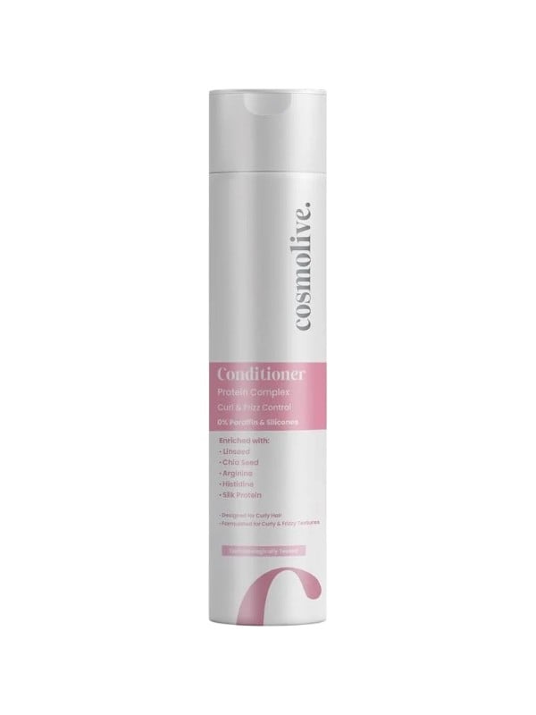Cosmolive Protein Conditioner for Curly and Wavy Hair, Shea Butter and Aloe Vera, 300 ml