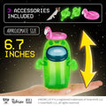 Among Us Special Edition Glow-in-the-Dark Action Figure, Green Ghost Floaty Flamingo