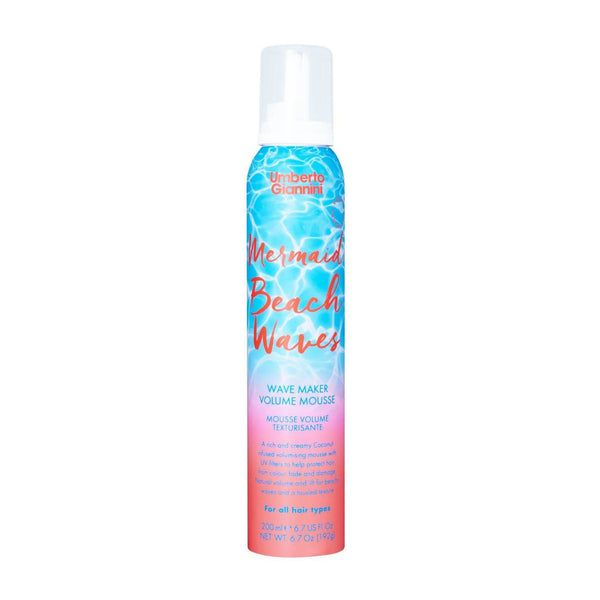 Umberto Giannini Mermaid Beach Waves Volumising Mousse, Coconut Water, 200ml