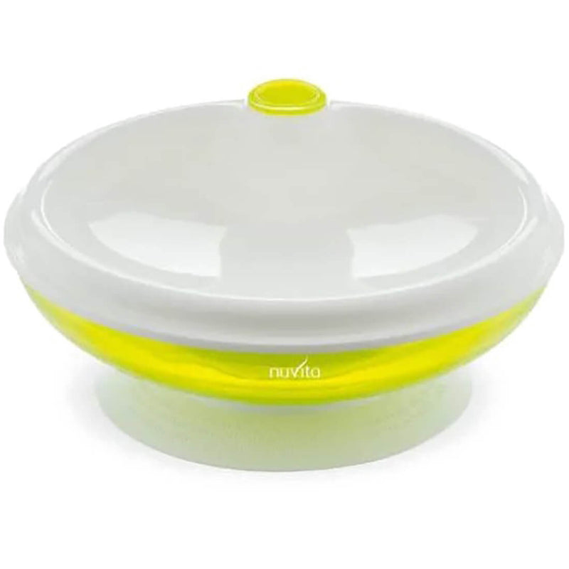 Nuvita Warm Plate Feeding Dish With Hot Water Reservoir Lime Green