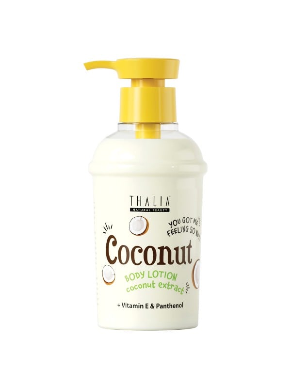 Thalia Coconut Cocktail Hand and Body Lotion, Coconut Extract Vitamin E, 250 ml