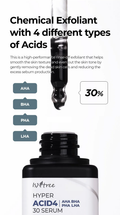 Isntree Hyper Acid4 AHA BHA PHA LHA Exfoliating Rinse-Off Serum 30% 20ml