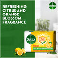 Dettol Fresh Bathing Soap Bar Citrus & Orange Blossom 70g