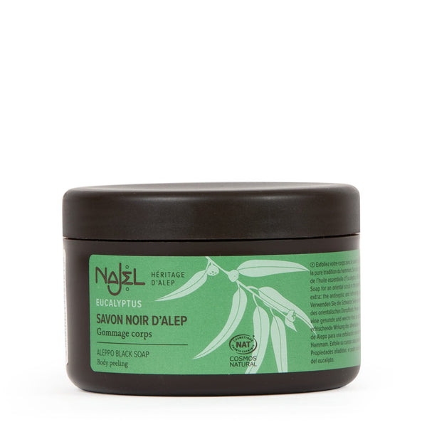 Najel Aleppo Black Soap Body Peeling Scrub 180g