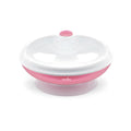 Nuvita Warm Feeding Plate With Suction Cup Pink