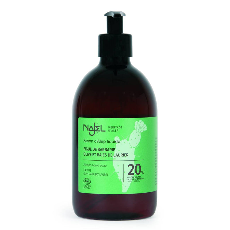 Najel Aleppo Liquid Soap Cactus Seeds Oil 20% 500ml