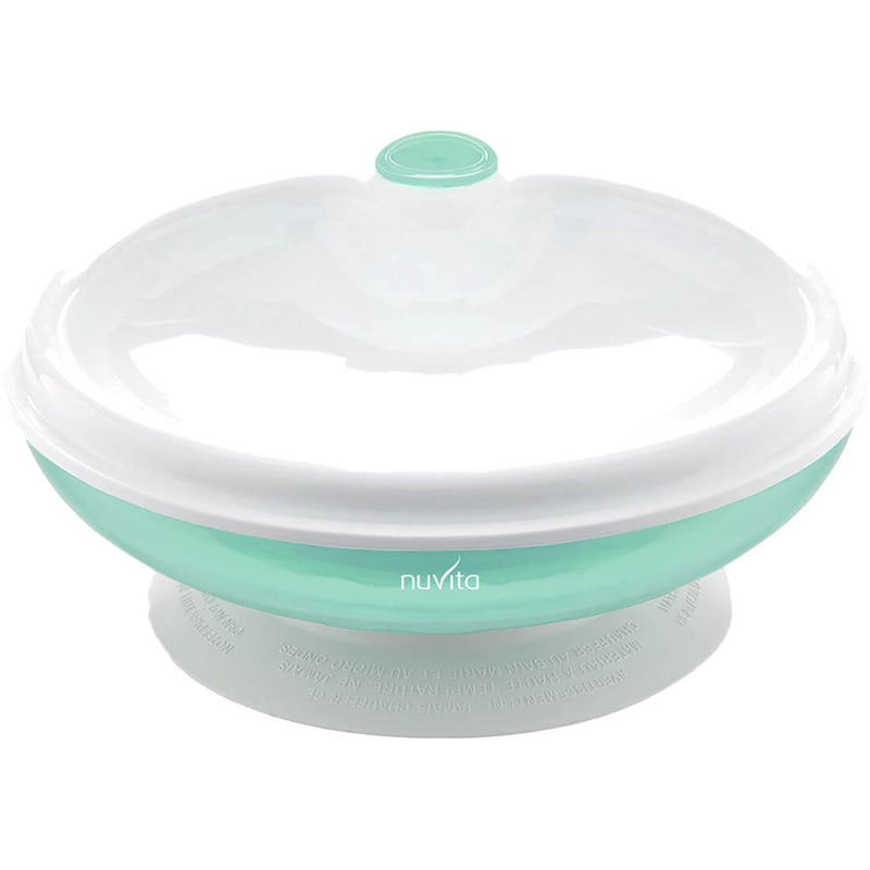 Nuvita Warm Feeding Plate With Suction Cup Green