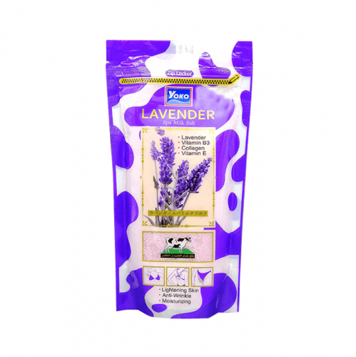Yoko Lavender Spa Milk Salt Body Scrub with Milk and Lavender, 300g