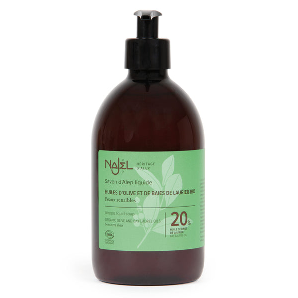 Najel Aleppo Liquid Soap Organic Olive 20% 500ml