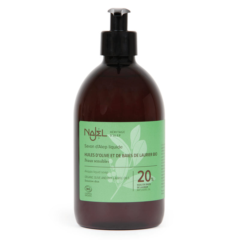 Najel Aleppo Liquid Soap Organic Olive 20% 500ml
