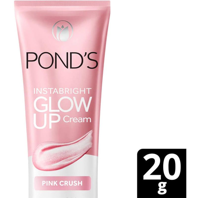 Pond's Glow Up Cream Pink Crush Moisturizer with Hyaluronic Acid and Vitamin B3 20g