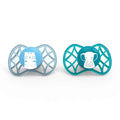 Nuvita Air.55 Explorer Symmetrical Silicone Soother Pacifiers, 0m+, 2 Pieces