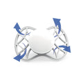 Nuvita Air.55 Explorer Symmetrical Silicone Soother Pacifiers, 0m+, 2 Pieces
