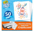 Crayola Color Wonder Blank Coloring Pages Refill, 50 Pages, Foldalope Folder