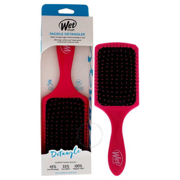 Wet Brush Paddle Detangler Brush Pink IntelliFlex Bristles