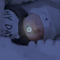Nuvita Air.55 Soother Symmetrical Silicone Teat Glow in the Dark 0m+, 2 Pieces