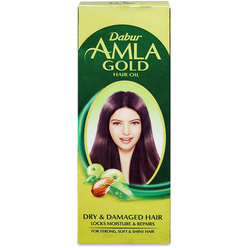 Dabur Amla Gold Hair Oil Liquid Almond Henna Coconut Oil 300 ml