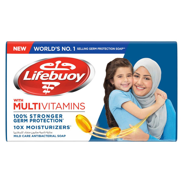Lifebuoy Mild Care Bar Soap with Milk Cream Extract, 70 g