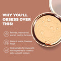 Moira Soft Focus Waterproof Setting Powder Oil Control Natural Matte Finish 200