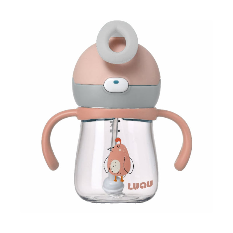 Luqu Tritan Sippy Cup for Toddlers, Spill-Proof Straw Training Cup, BPA-Free, 220ml