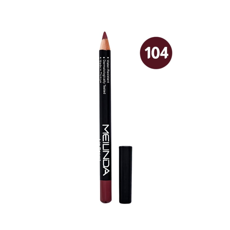 Melinda Lip Liner Creamy Texture Long-Lasting Color Shade 104